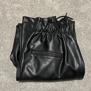 Abercrombie & Fitch Faux Leather Joggers Size XS